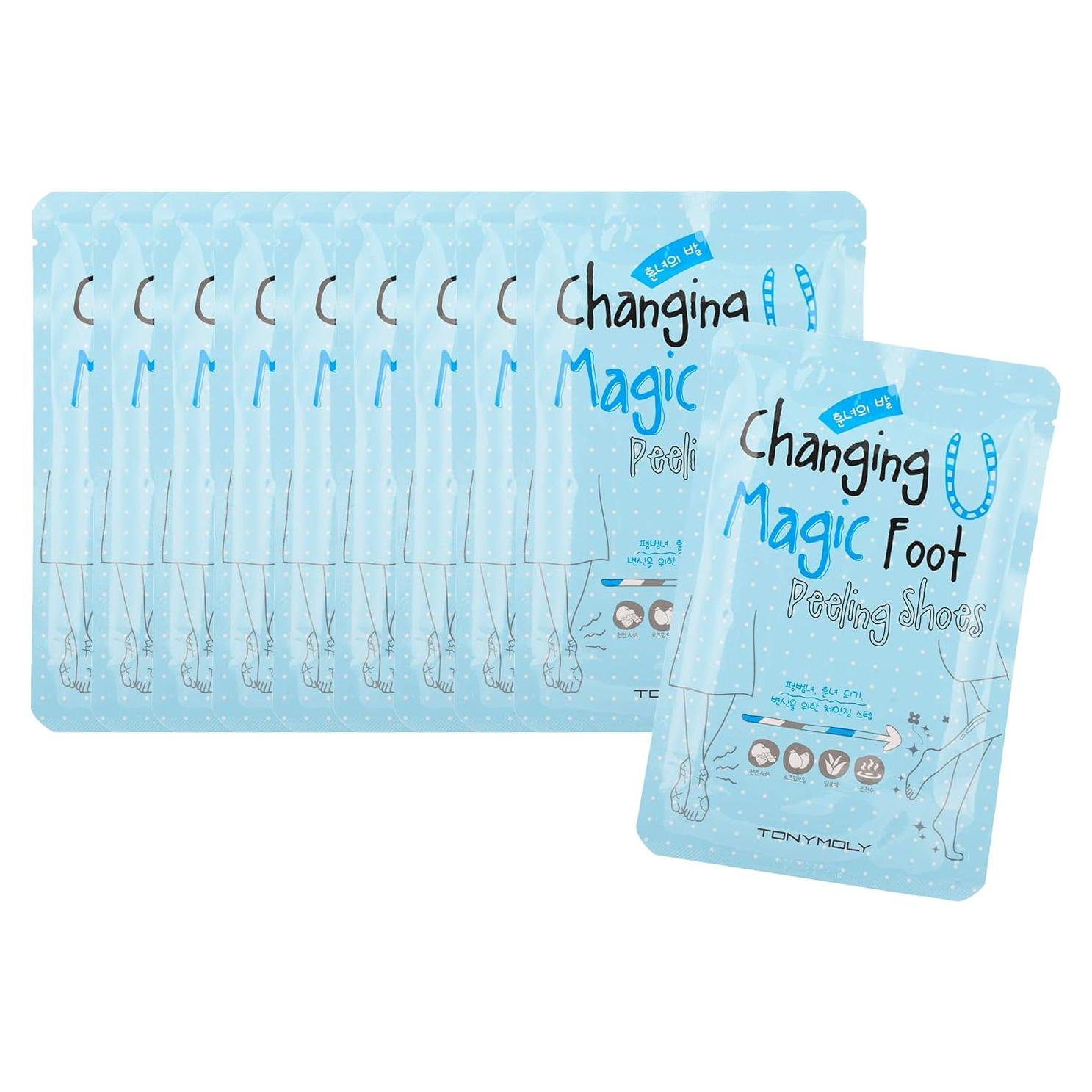 Zapatos Exfoliantes para Pies TONYMOLY - 10 Unidades