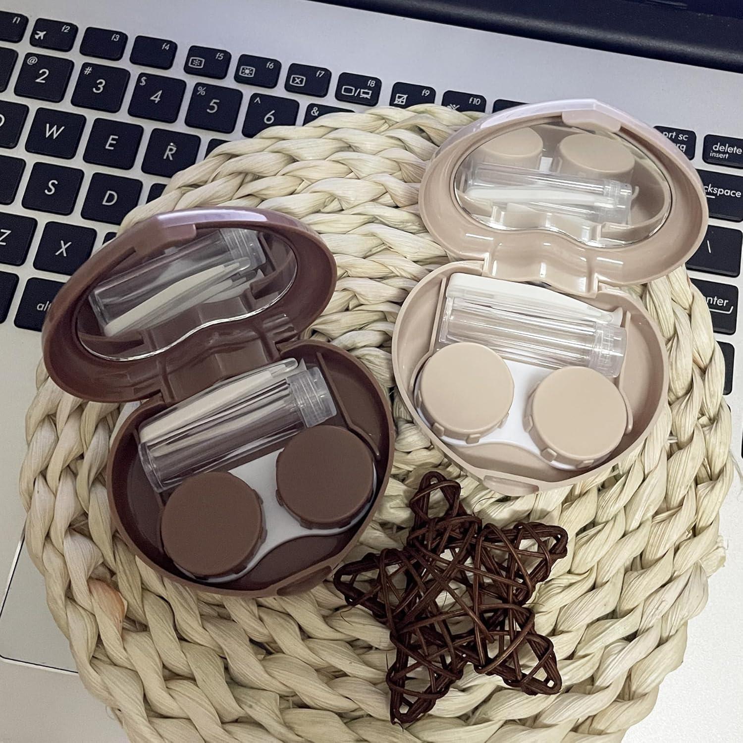 Estuche de Lentes de Contacto Howinn 2 Piezas con Accesorios