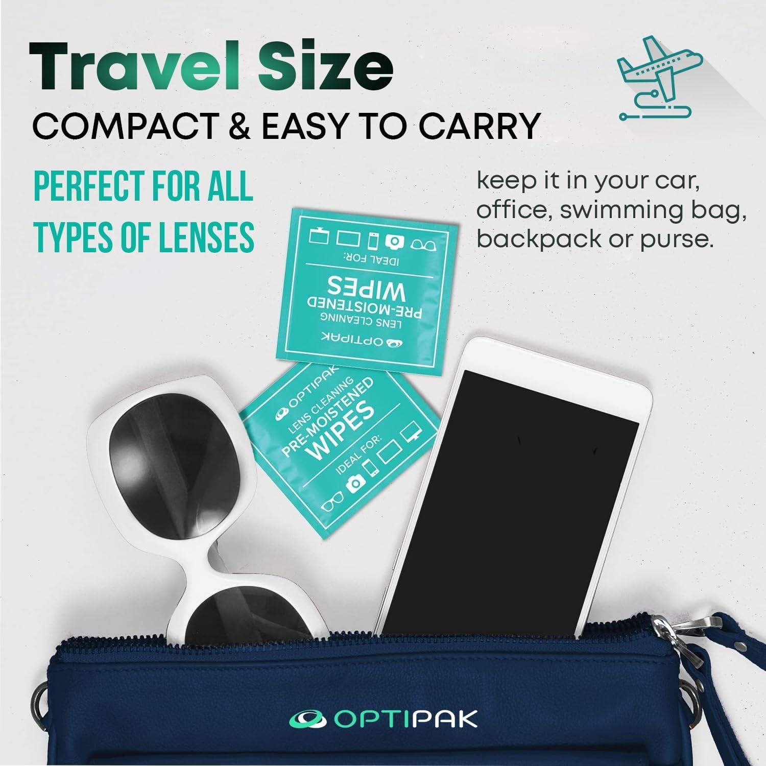 Kit Limpiador de Lentes OPTIPAK 2x30ml Spray + 5 Toallitas