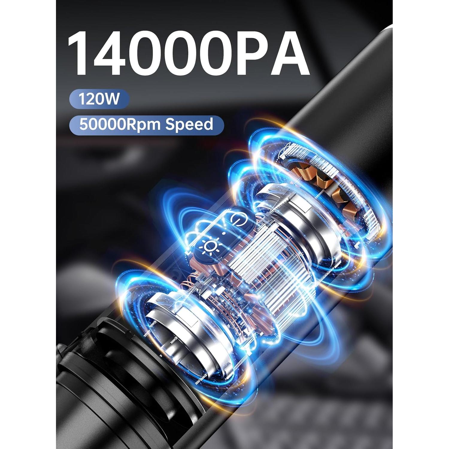 Aspiradora de Mano Inalámbrica Ruwa P17 Pro 14kPa 300ml