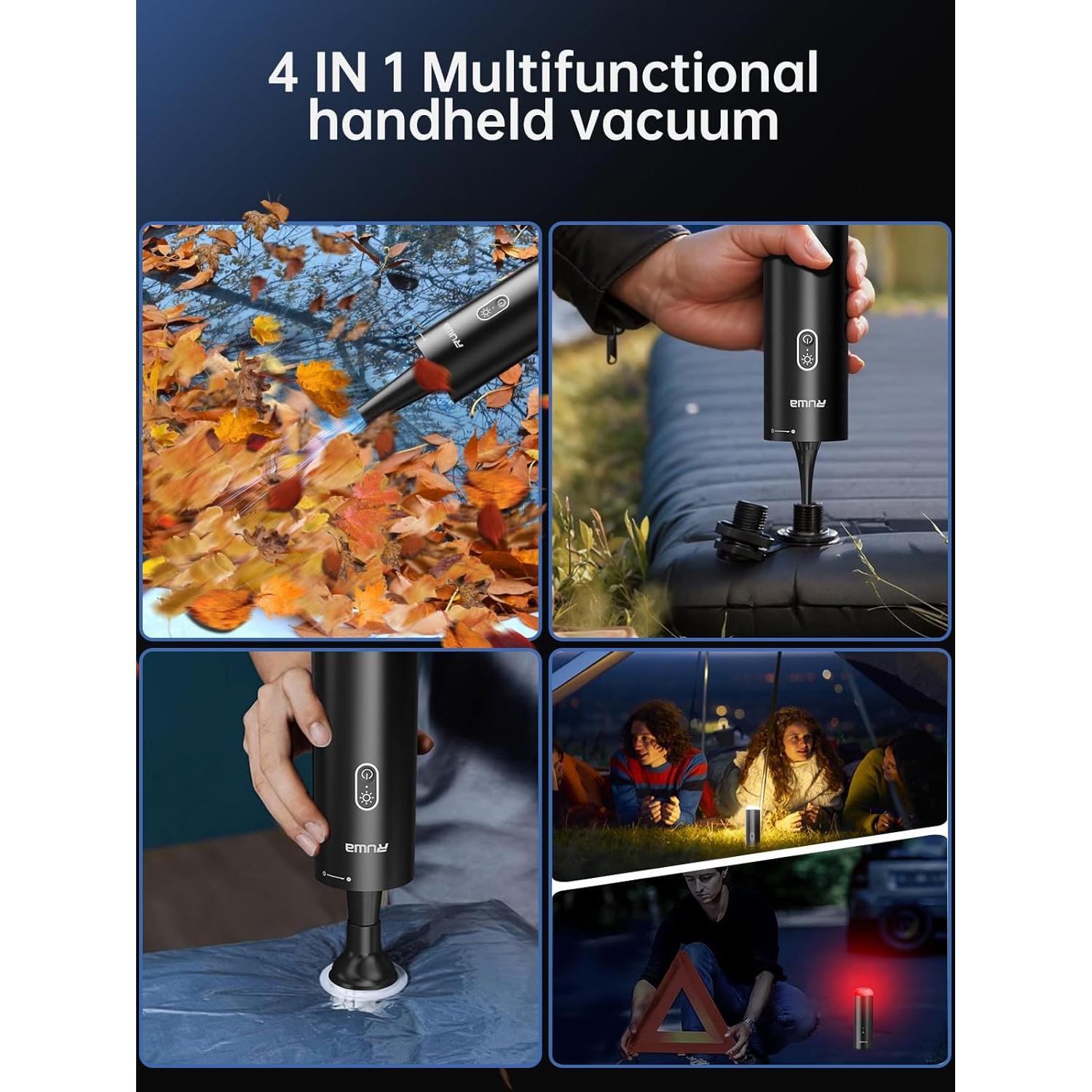 Aspiradora de Mano Inalámbrica Ruwa P17 Pro 14kPa 300ml