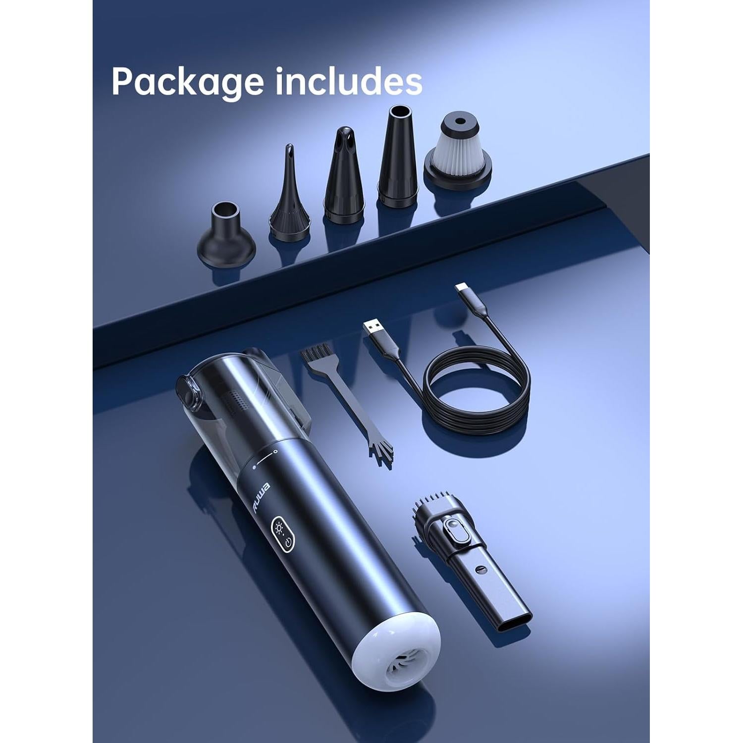 Aspiradora de Mano Inalámbrica Ruwa P17 Pro 14kPa 300ml