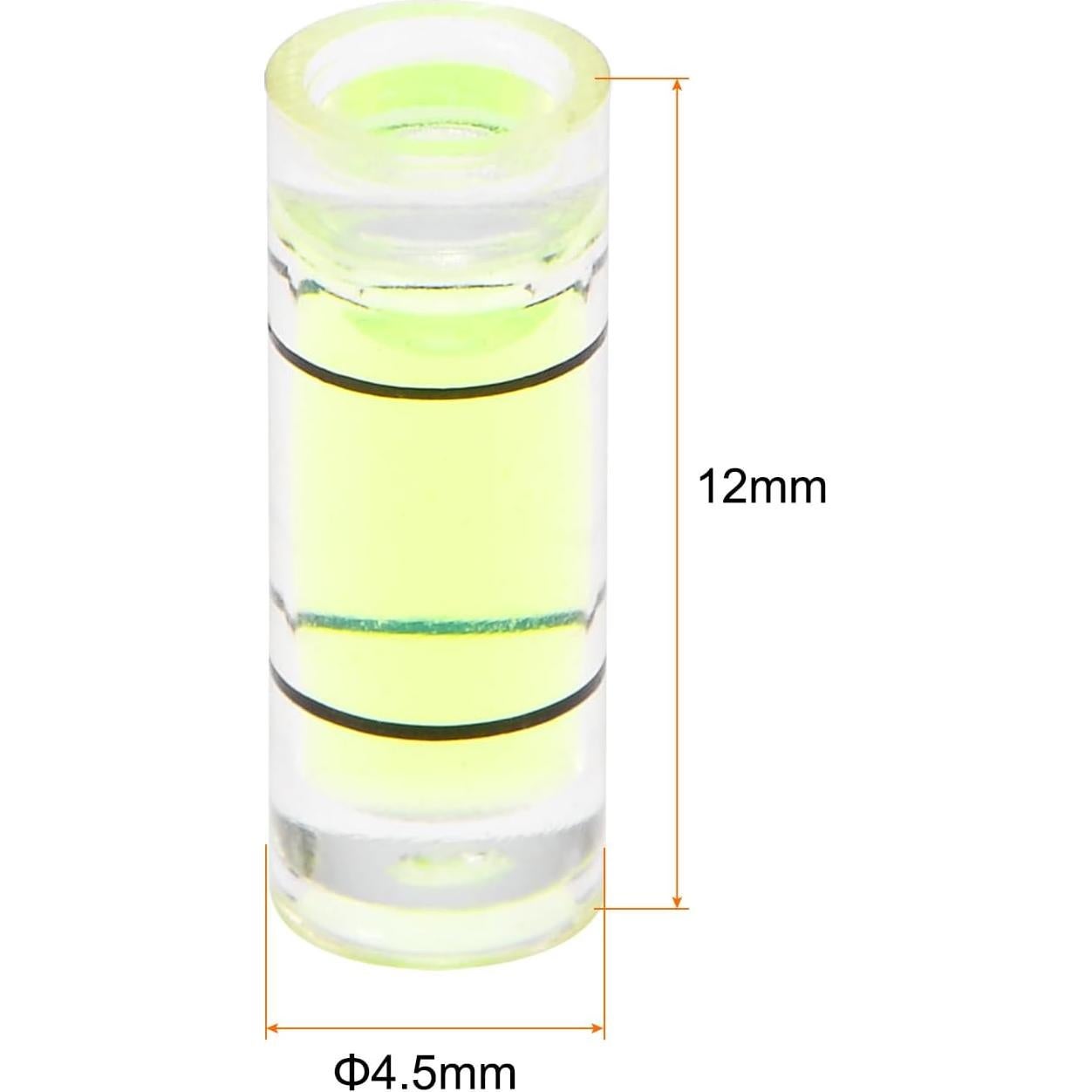 Niveles de Burbuja Cilíndricos HARFINGTON 10pcs 4.5x12mm