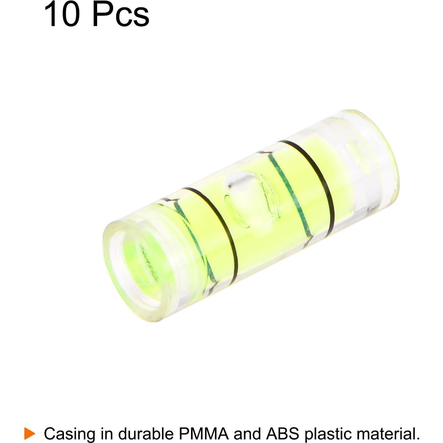 Niveles de Burbuja Cilíndricos HARFINGTON 10pcs 4.5x12mm