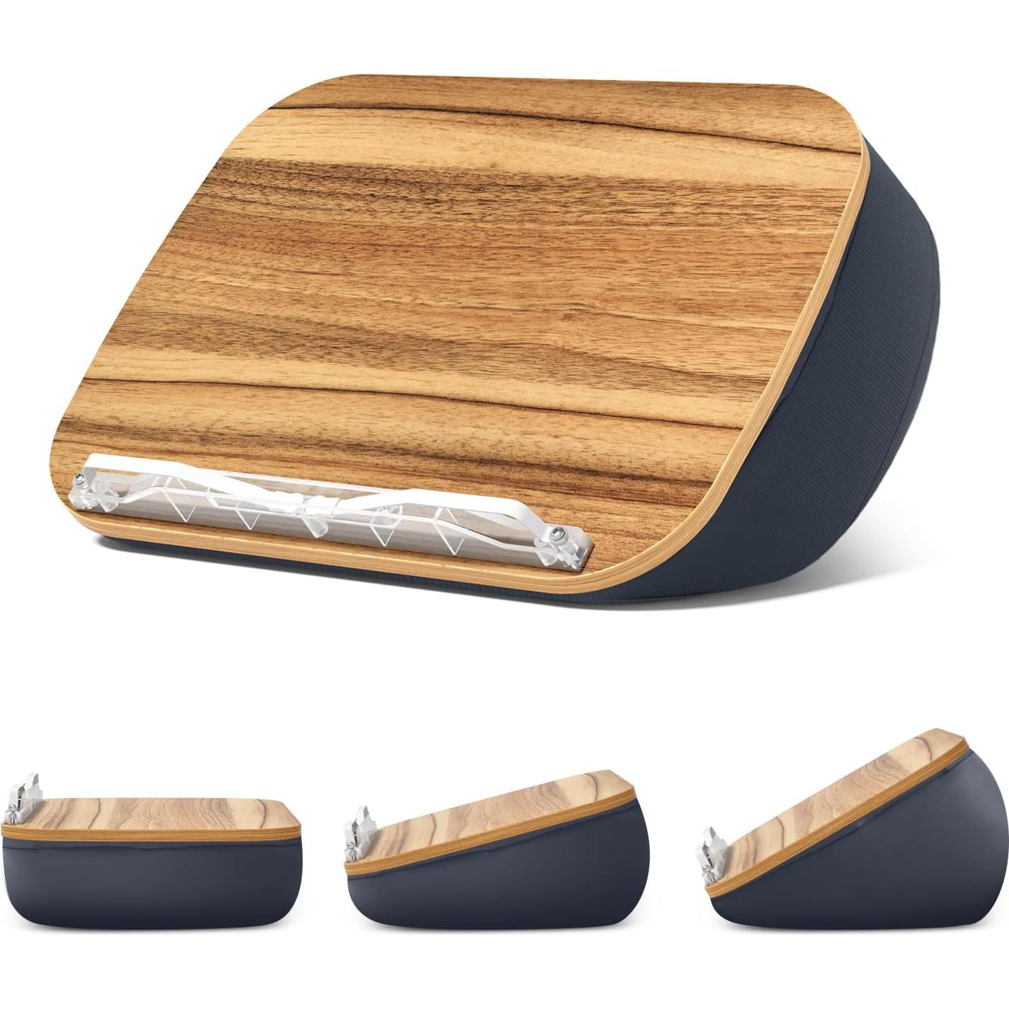 Soporte de Libro Ergonov Almohada Lectura 30x22.86 cm Gris