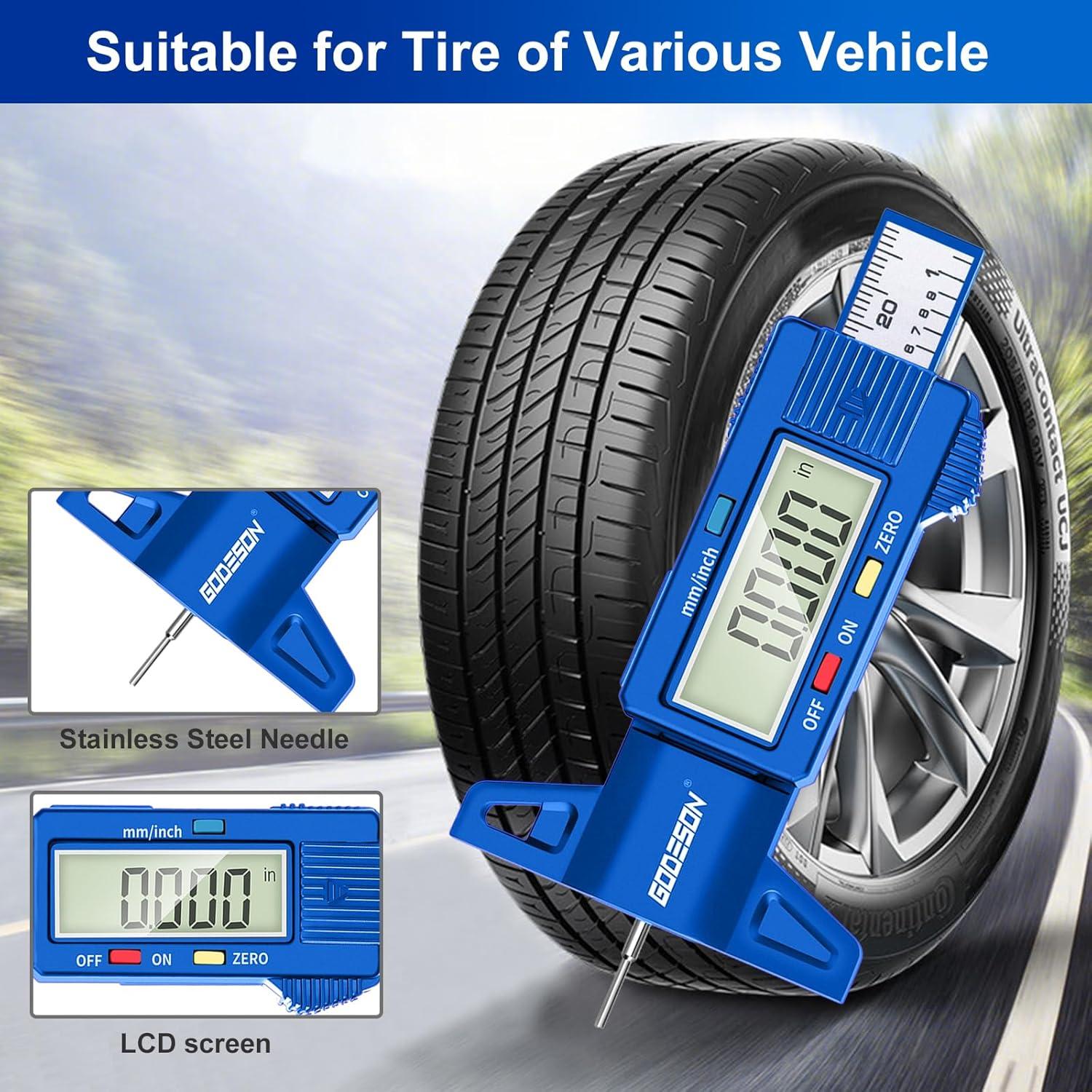 Medidor Digital de Profundidad de Banda GODESON 25.4 mm LCD