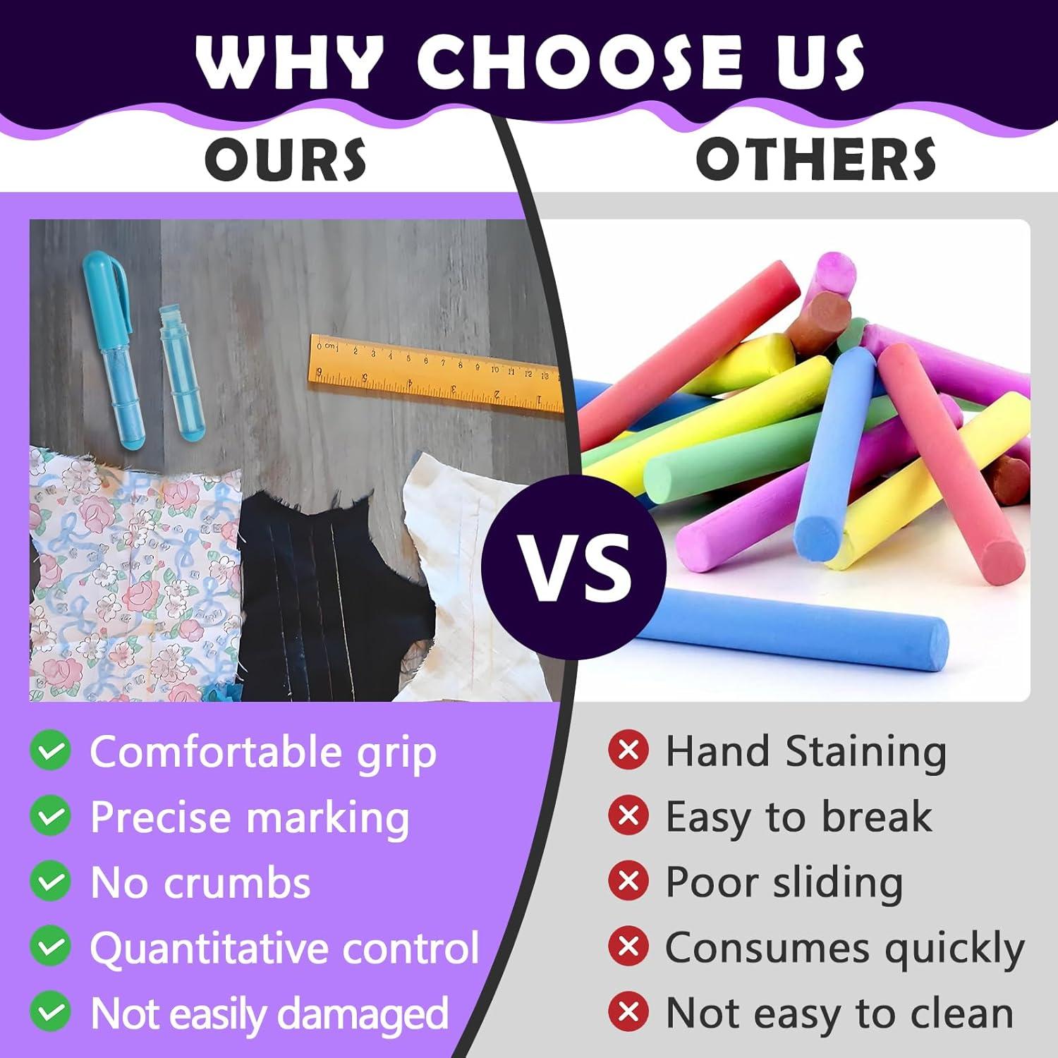 Juego de 2 Recargas de Tiza de Costura Azul Chaseroad