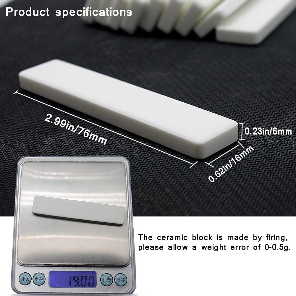 Pesas de Cortina de Cerámica WANLIAN 20 Piezas 19g