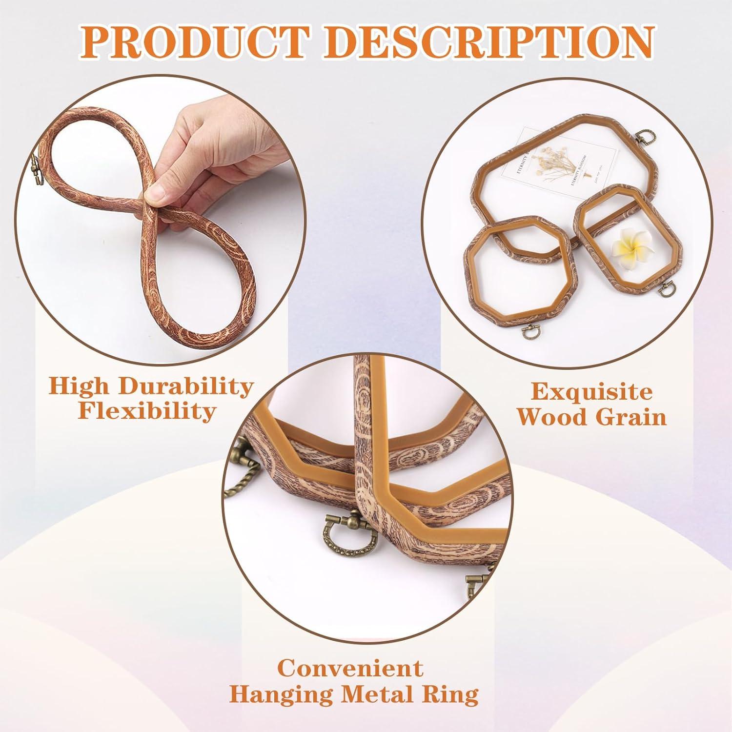 Conjunto de 9 Aros de Bordado Cheloment - Formas Mixtas