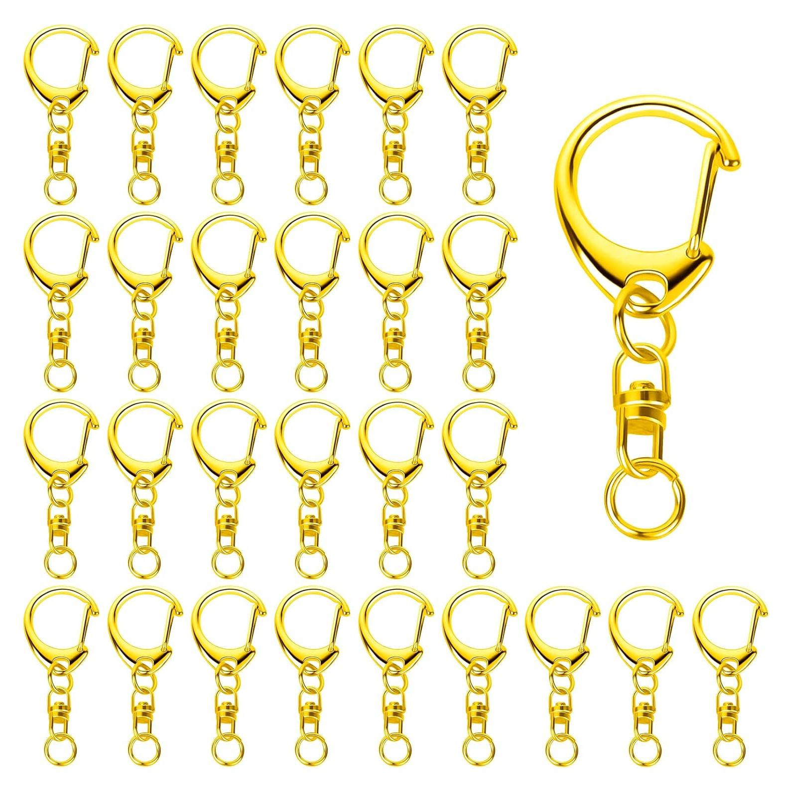 Cierre de Langosta Roctee 50 Piezas Dorado para Llaveros