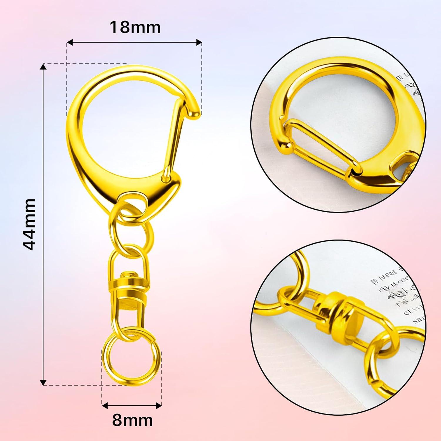 Cierre de Langosta Roctee 50 Piezas Dorado para Llaveros