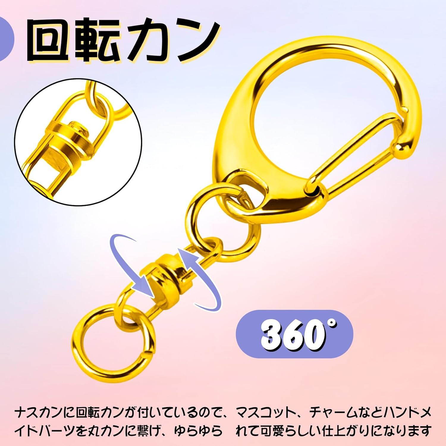 Cierre de Langosta Roctee 50 Piezas Dorado para Llaveros