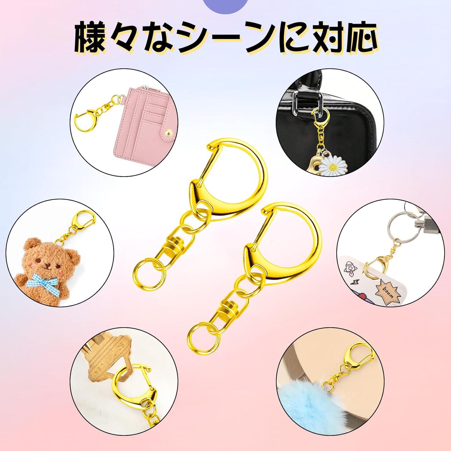 Cierre de Langosta Roctee 50 Piezas Dorado para Llaveros