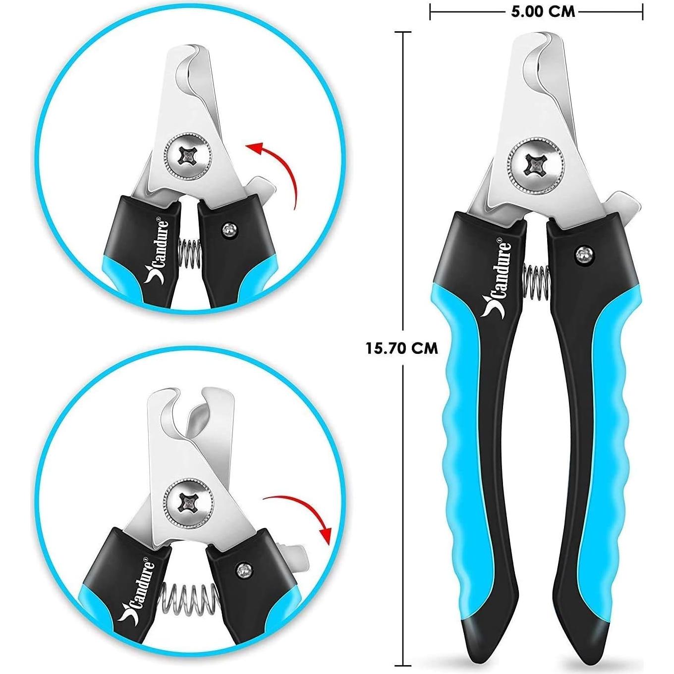 Cortauñas para Perros Candure con Guardián de Seguridad 15cm
