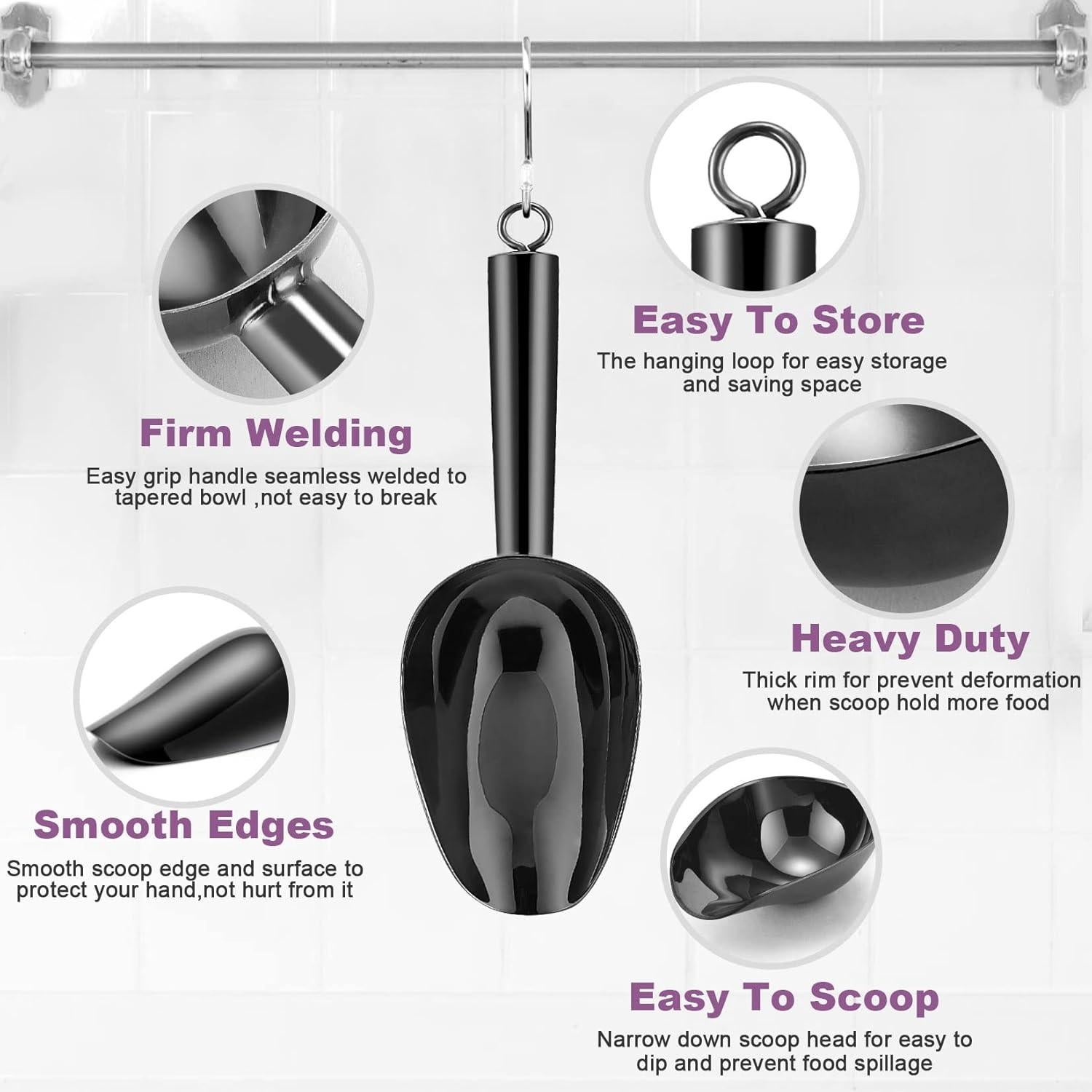 Cucharón Pequeño P&P CHEF 6oz Acero Inoxidable Negro