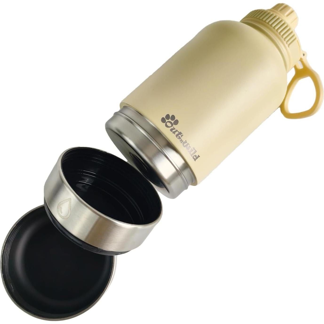 Botella de Agua Aislada para Perros Out 'N Wild 0.95L Beige