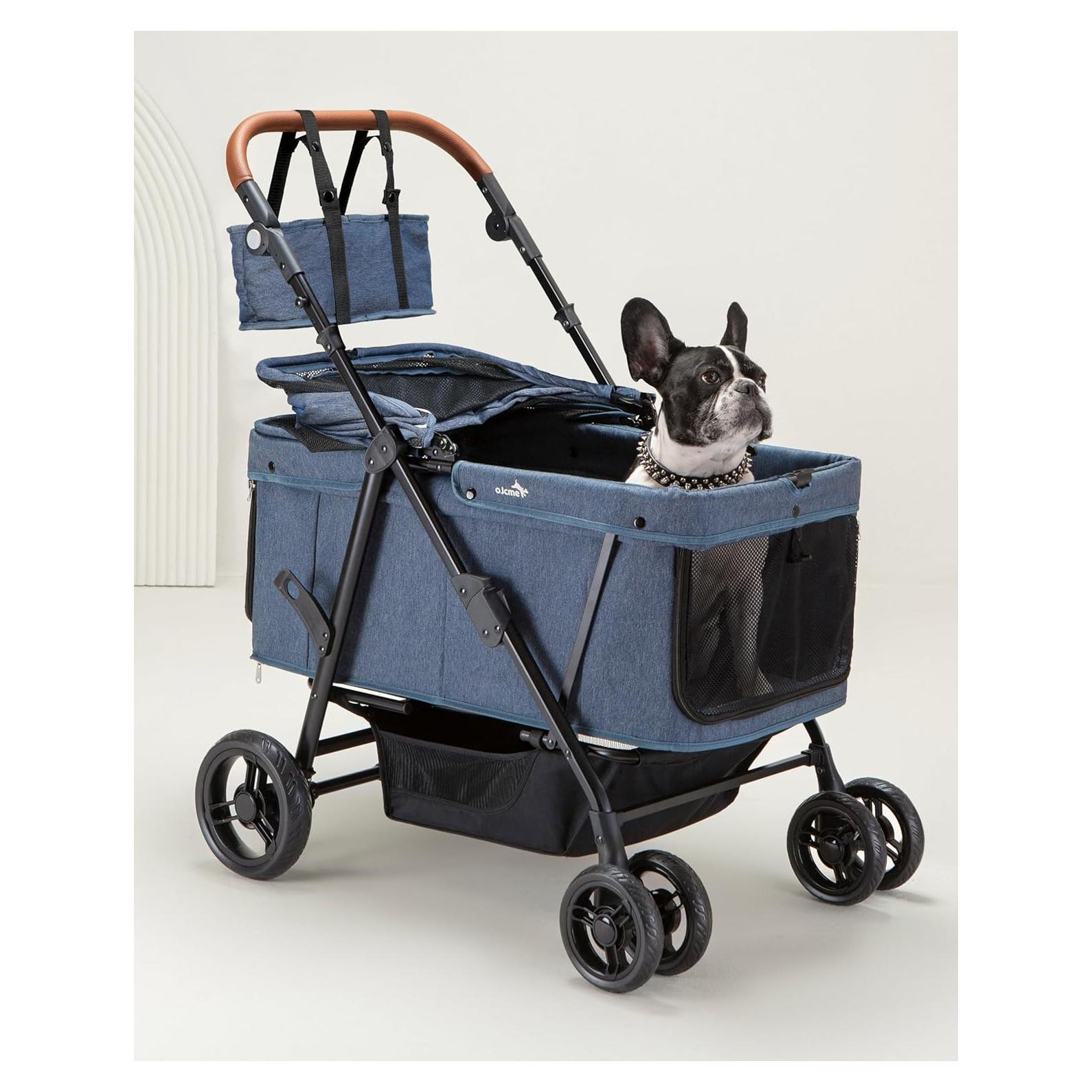 Carrito de Mascotas OJCME Plegable para Perros hasta 60 kg