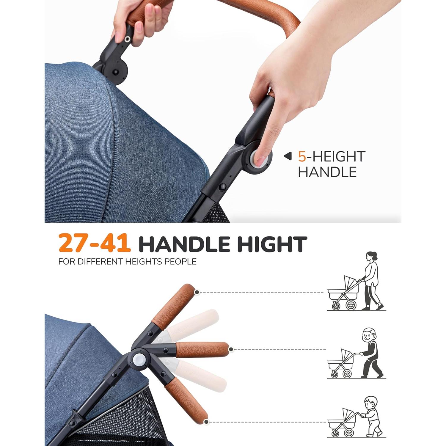 Carrito de Mascotas OJCME Plegable para Perros hasta 60 kg