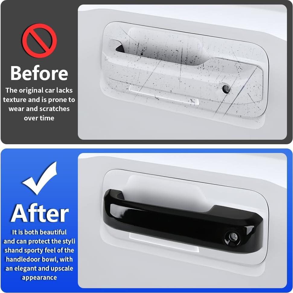 Cubierta de Manija de Puerta LUNQIN para Ford F-150 2015-2020 y F-250/F-350 2017-2022