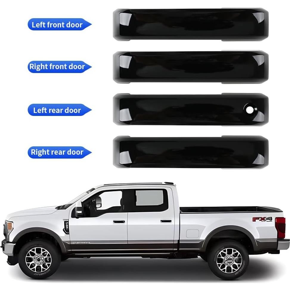 Cubierta de Manija de Puerta LUNQIN para Ford F-150 2015-2020 y F-250/F-350 2017-2022