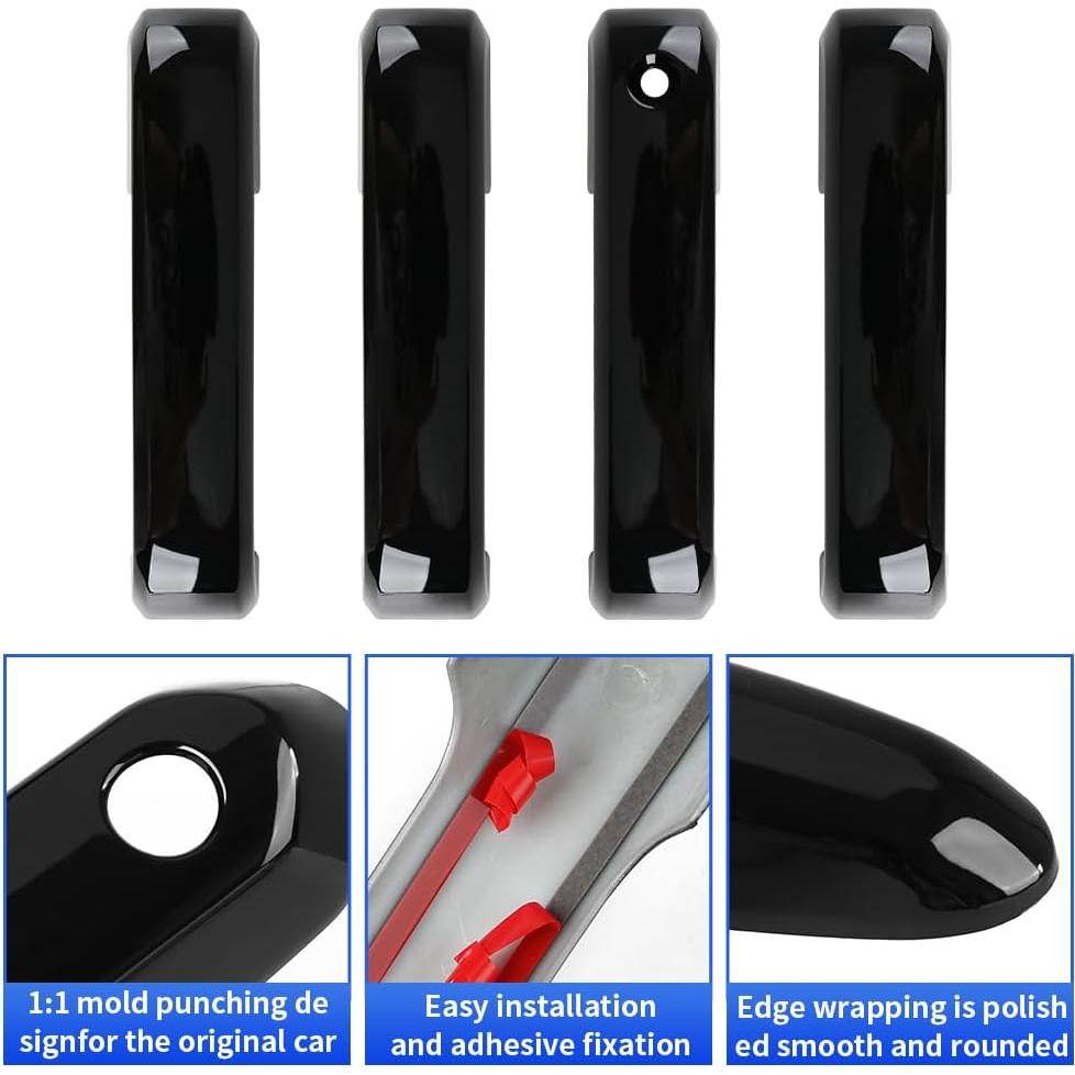 Cubierta de Manija de Puerta LUNQIN para Ford F-150 2015-2020 y F-250/F-350 2017-2022