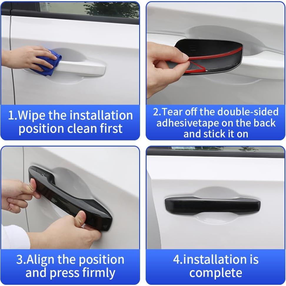 Cubierta de Manija de Puerta LUNQIN para Ford F-150 2015-2020 y F-250/F-350 2017-2022