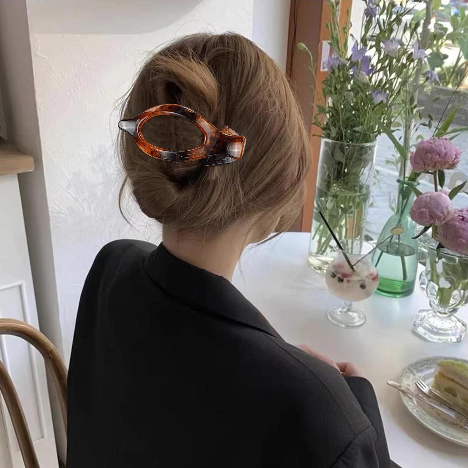 Pinzas Planas para el Cabello Atoden - 4 Pcs, 11.9 cm