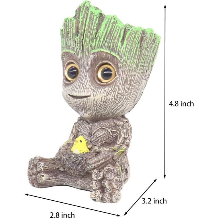 Decoración Acuario Ulifery Baby Groot con Burbujeador