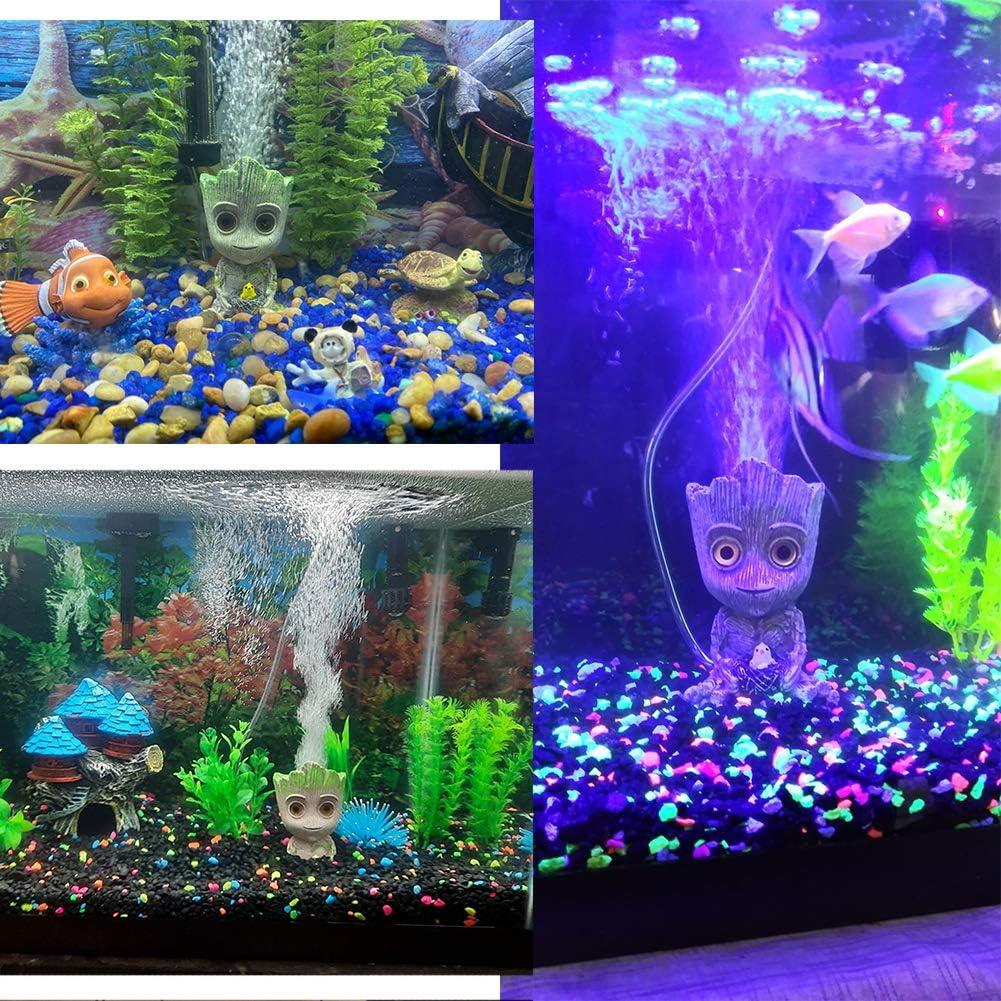 Decoración Acuario Ulifery Baby Groot con Burbujeador