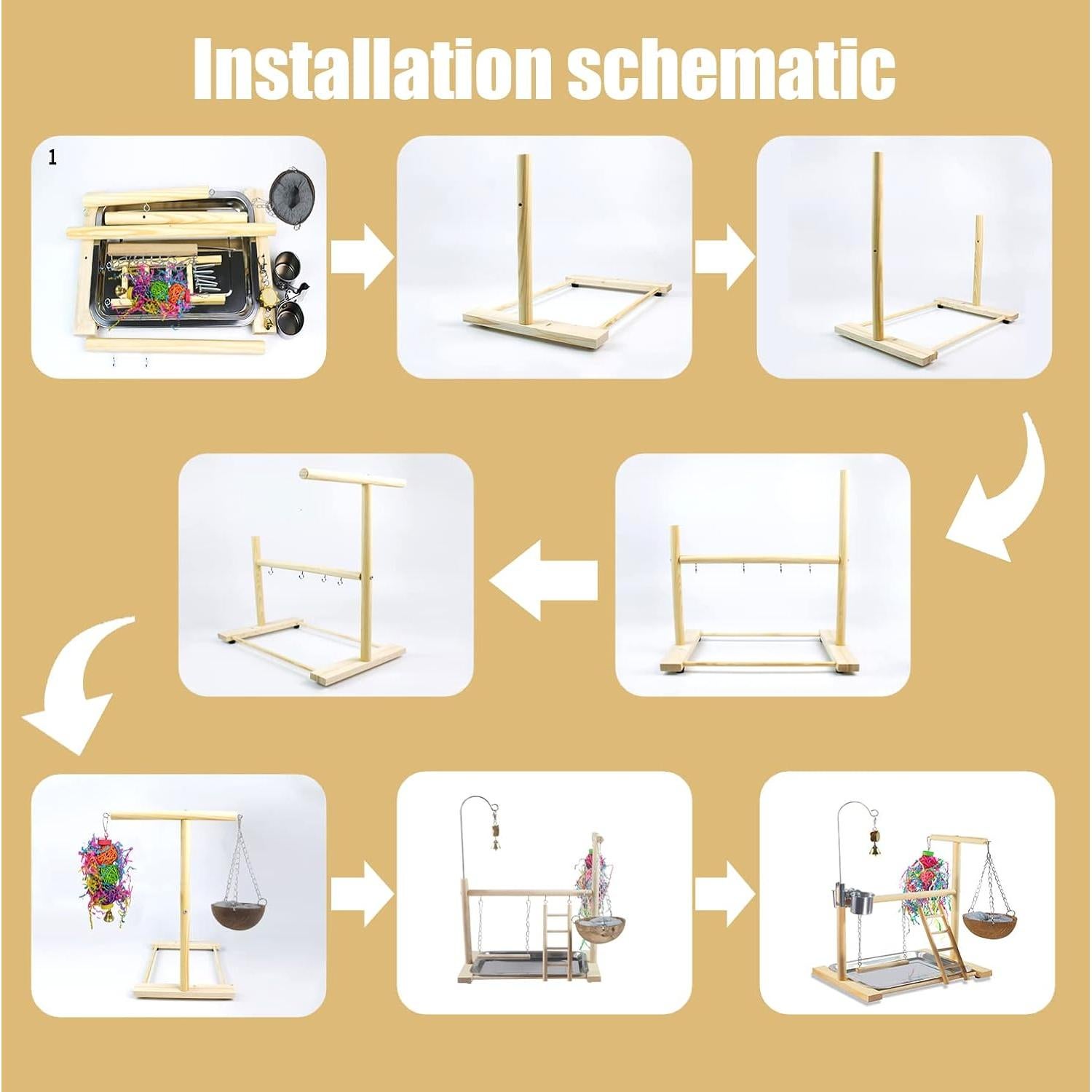 Juguete para Aves Dbeans Flourithing con Campana y Comedero