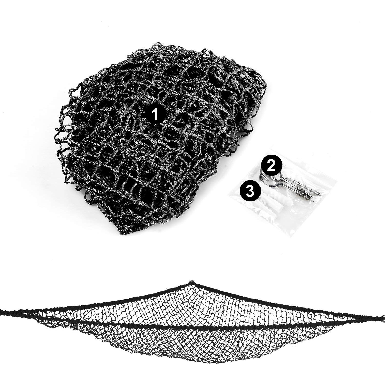 Hamaca de Juguetes KoHuiJoo 210 cm Negra para Peluches