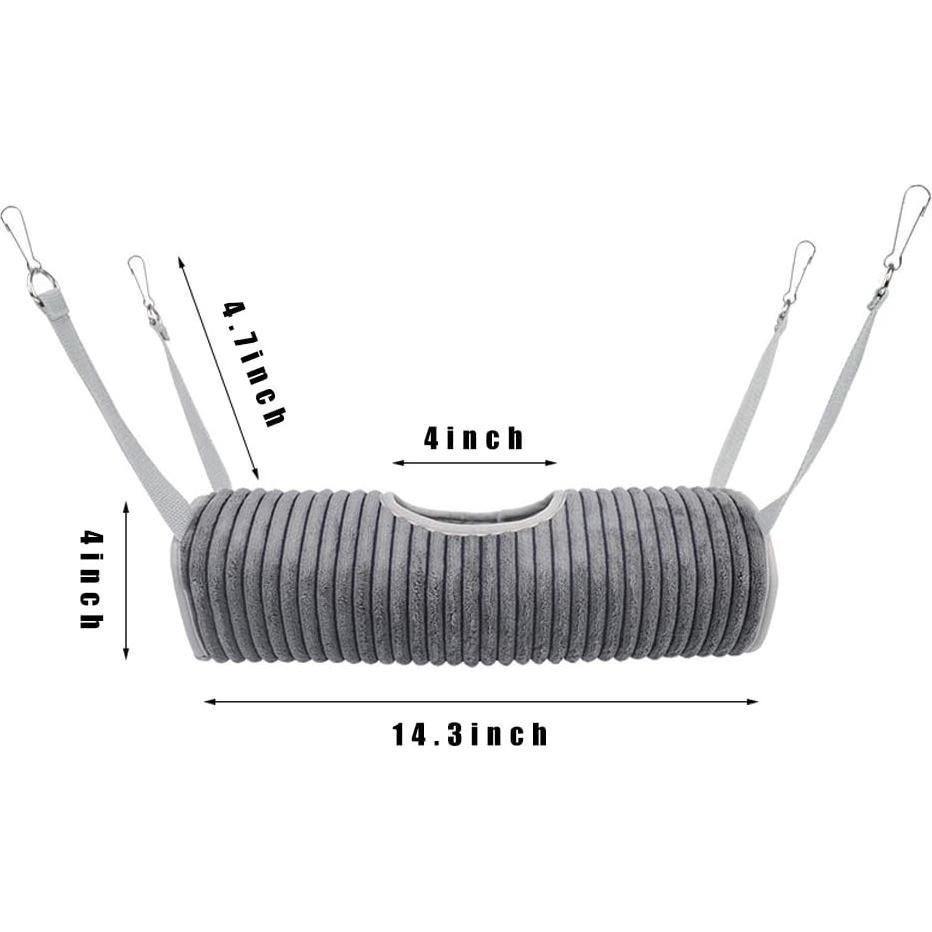 Hamaca Colgante para Hurones WOLEDOE - Túnel Gris 36.3x10.2 cm