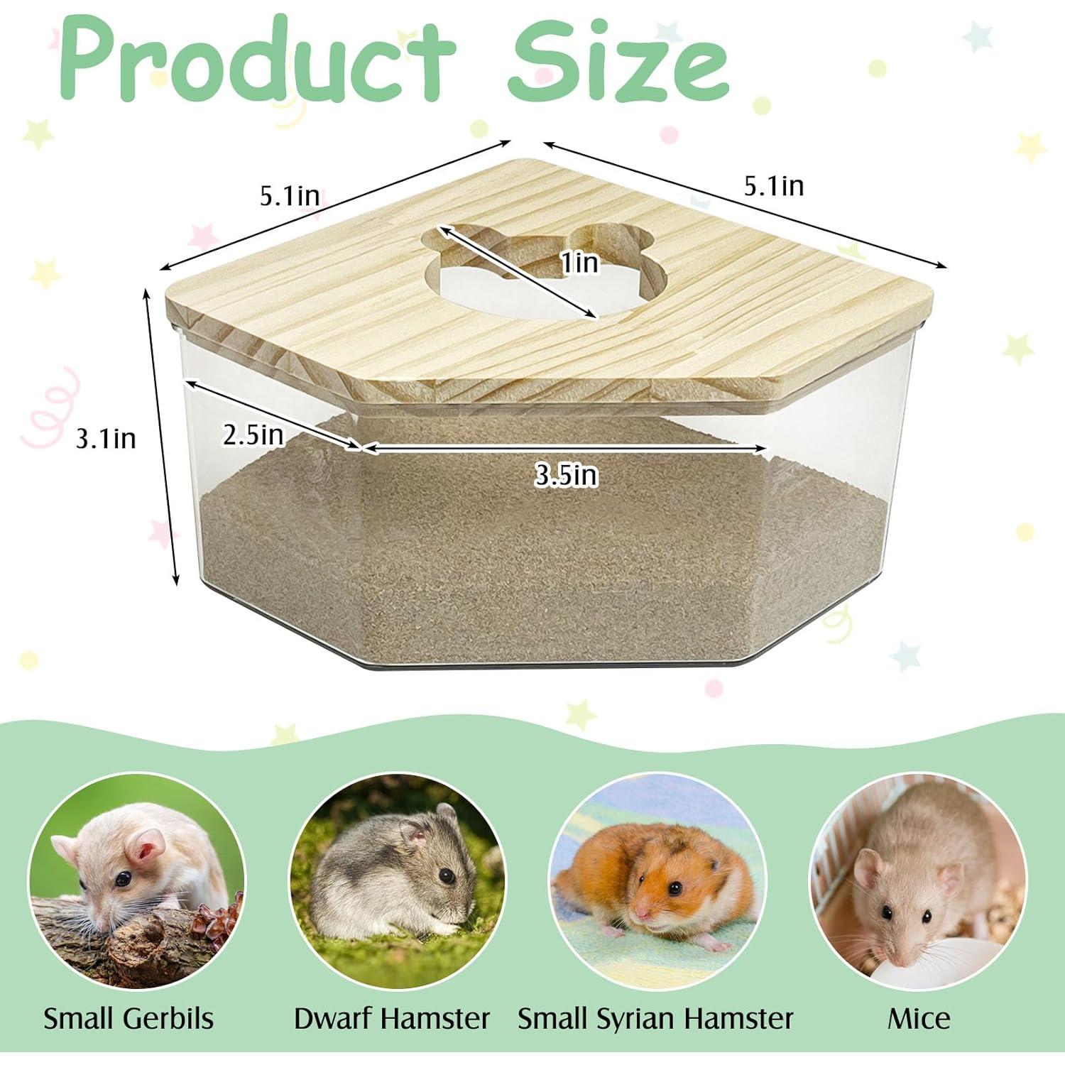 Caja de Baño de Arena para Hámster Kathson Acrílica 12.95cm