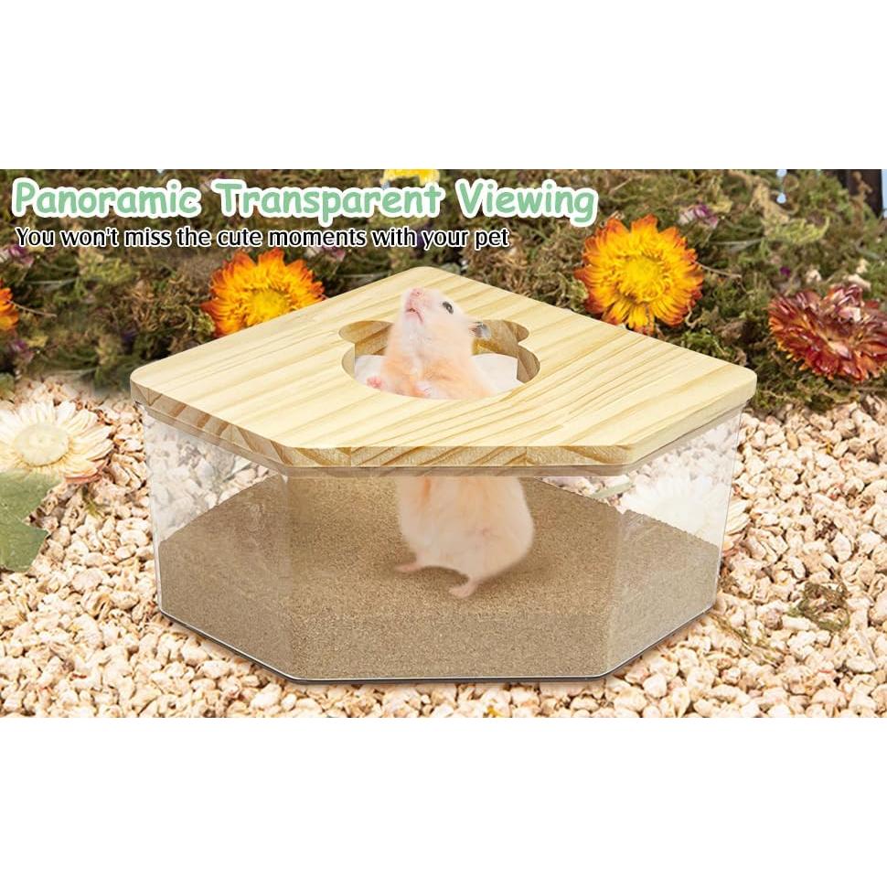 Caja de Baño de Arena para Hámster Kathson Acrílica 12.95cm