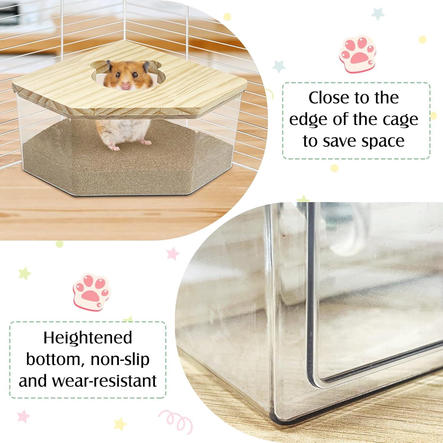 Caja de Baño de Arena para Hámster Kathson Acrílica 12.95cm