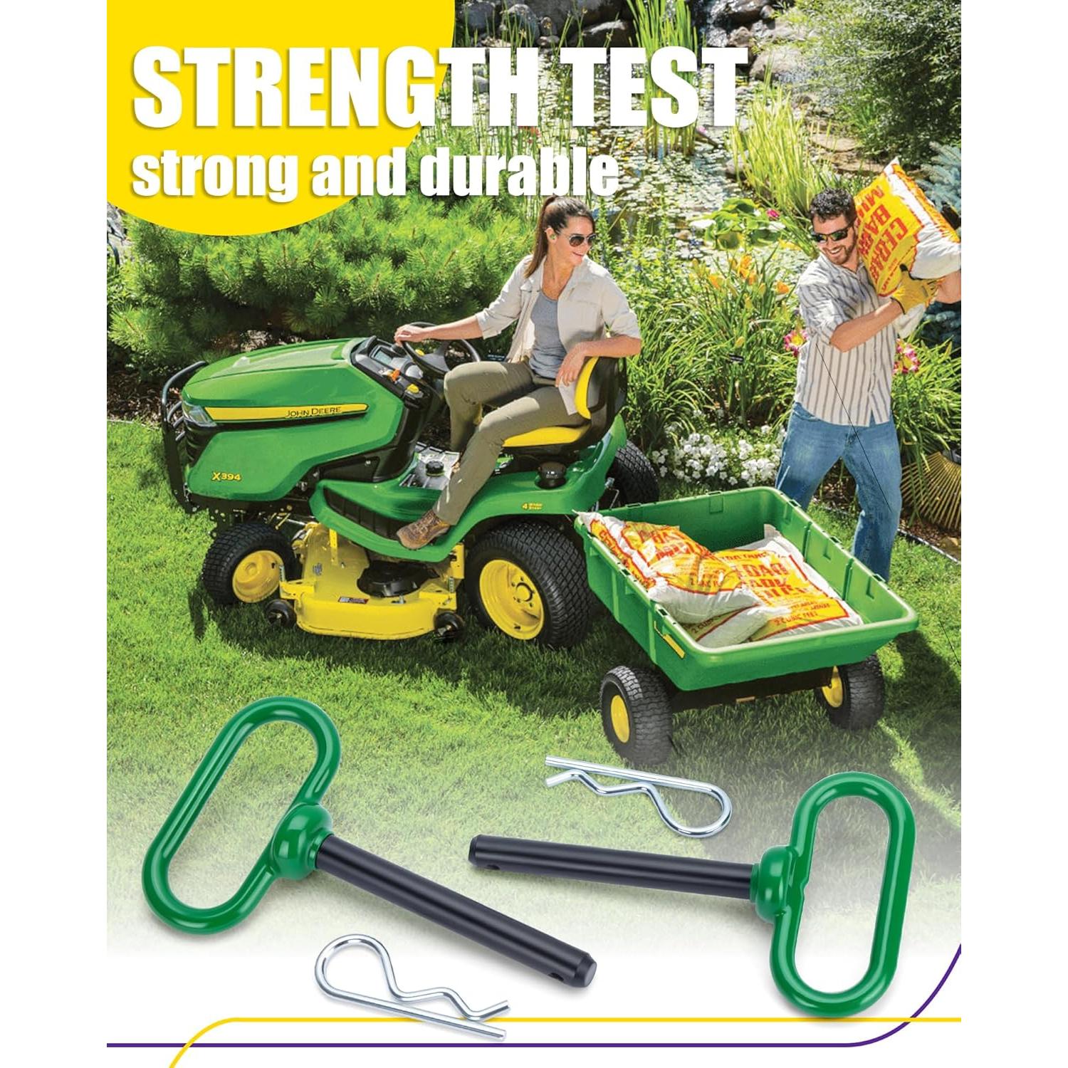 Pin de Enganche de Remolque HOWBOW 1/2" con Mango Verde