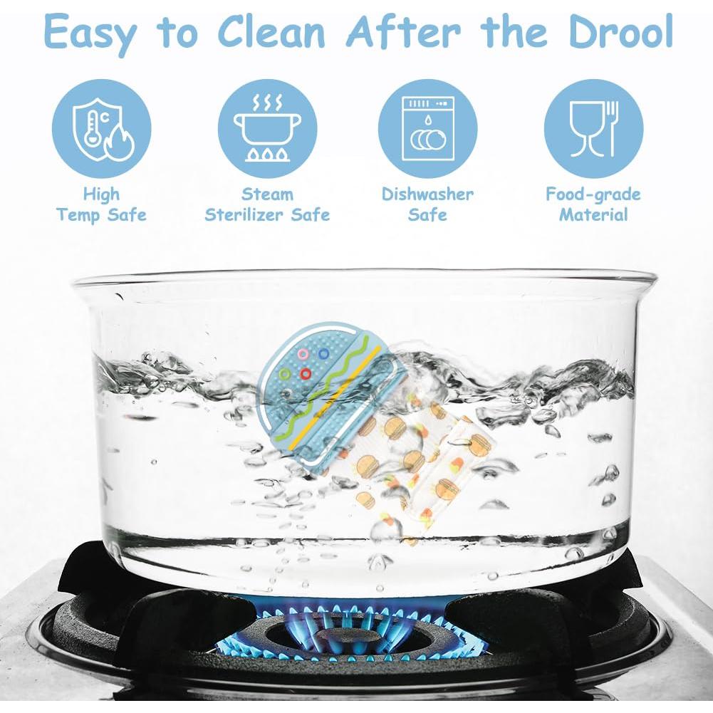 2 Mitones de Silicona para Dentición Bebés 0-12 Meses