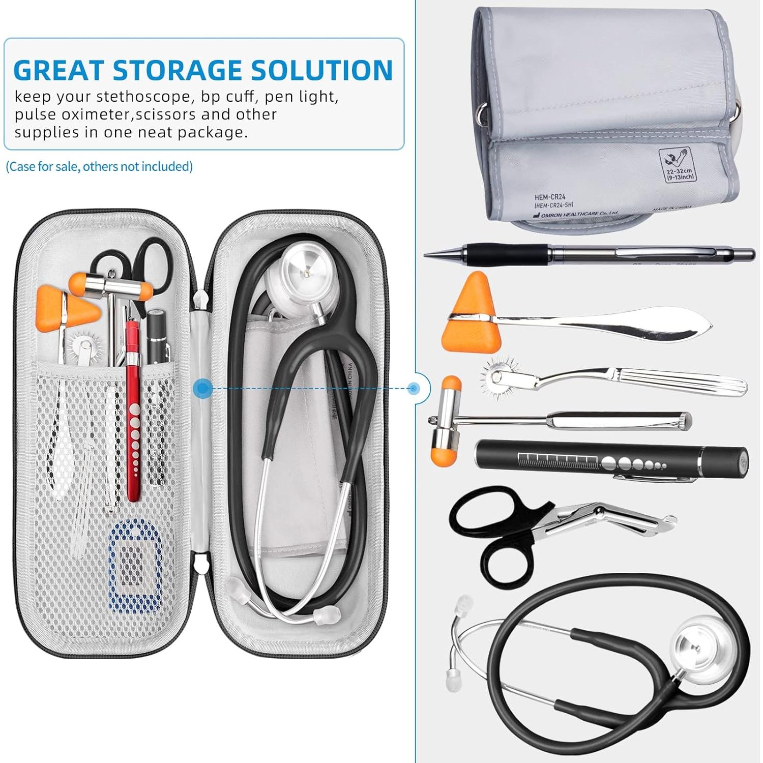 Funda para Estetoscopio HESPLUS Negra - Compatible con 3M Littmann