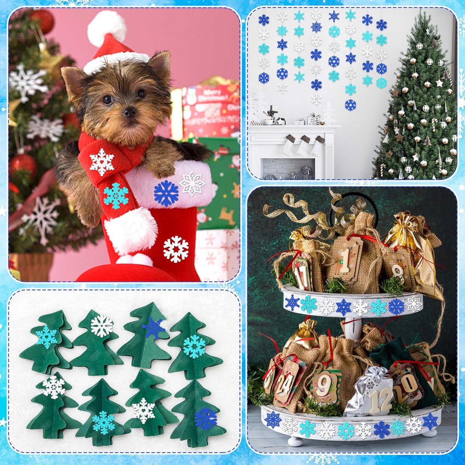 Botones de Madera Copo de Nieve 260 Piezas JUNEBRUSHS DIY