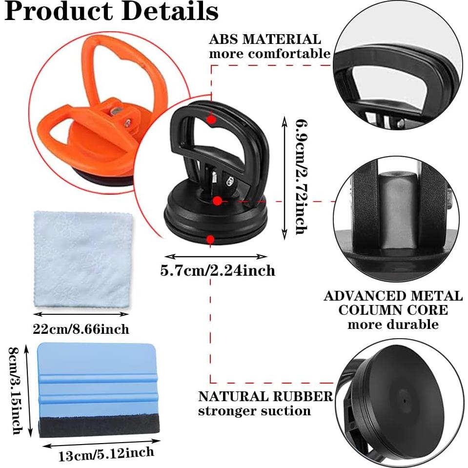 Kit de Extractor de Abolladuras para Coches HUADU - 3 Ventosas