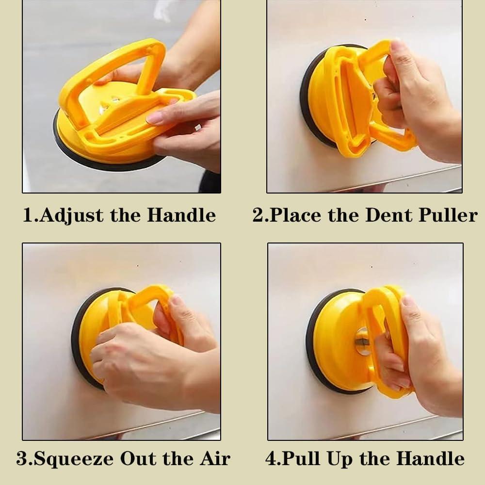 Kit de Extractor de Abolladuras para Coches HUADU - 3 Ventosas