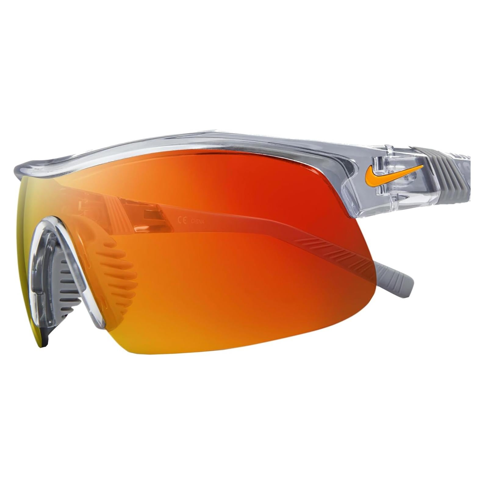 Gafas de Sol Nike Show X1 Unisex Adulto Gris Lobo Espejo Naranja