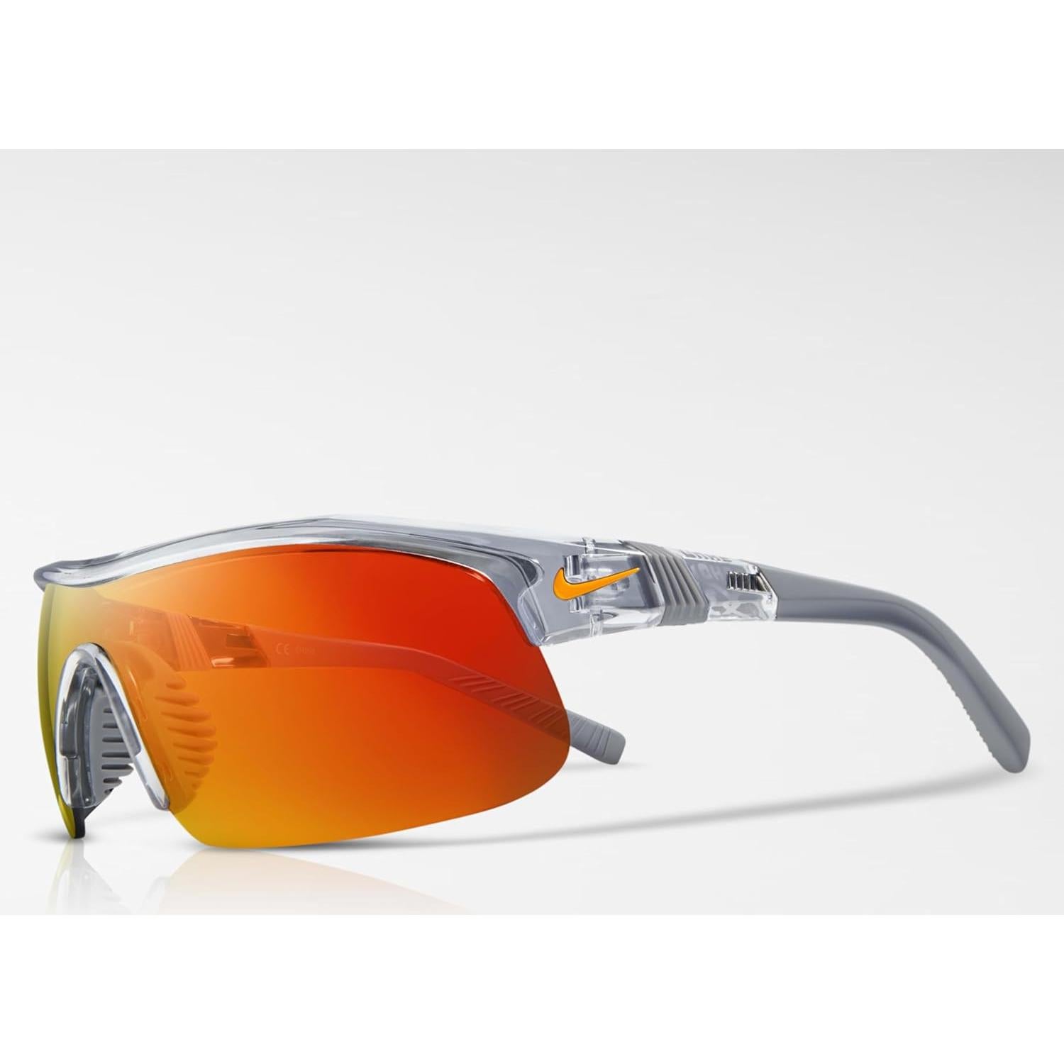 Gafas de Sol Nike Show X1 Unisex Adulto Gris Lobo Espejo Naranja