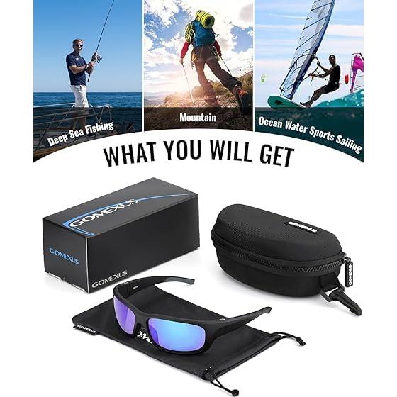 Gafas de Sol Deportivas Polarizadas GOMEXUS UV400 Azul