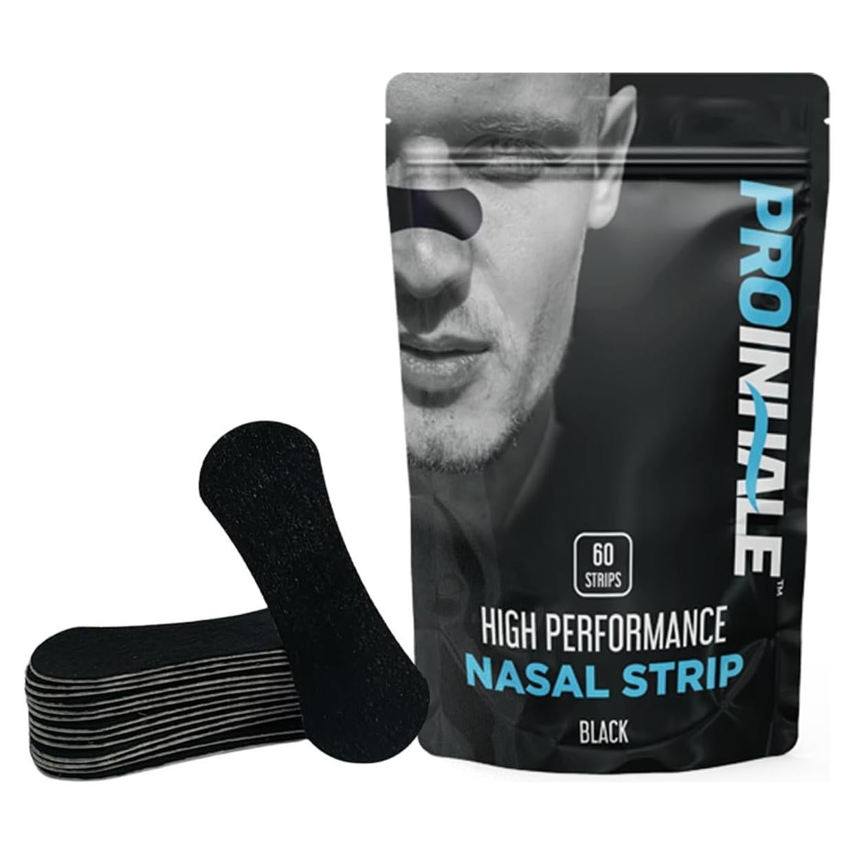 Tiras Nasales Atléticas ProInhale™ - 60 Unidades, Ajuste Cómodo