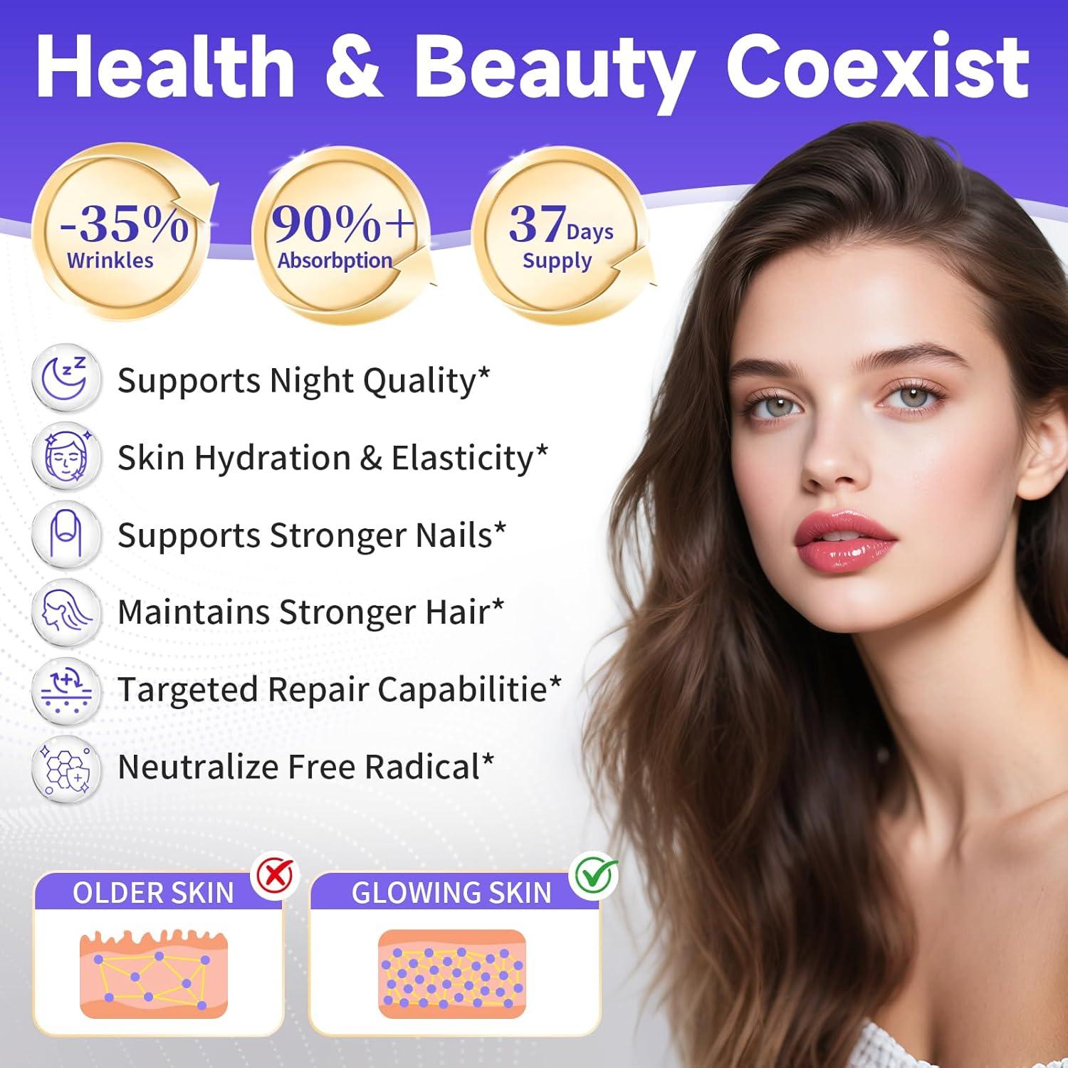 Péptidos de colágeno en polvo BBEEAAUU 450g para mujeres