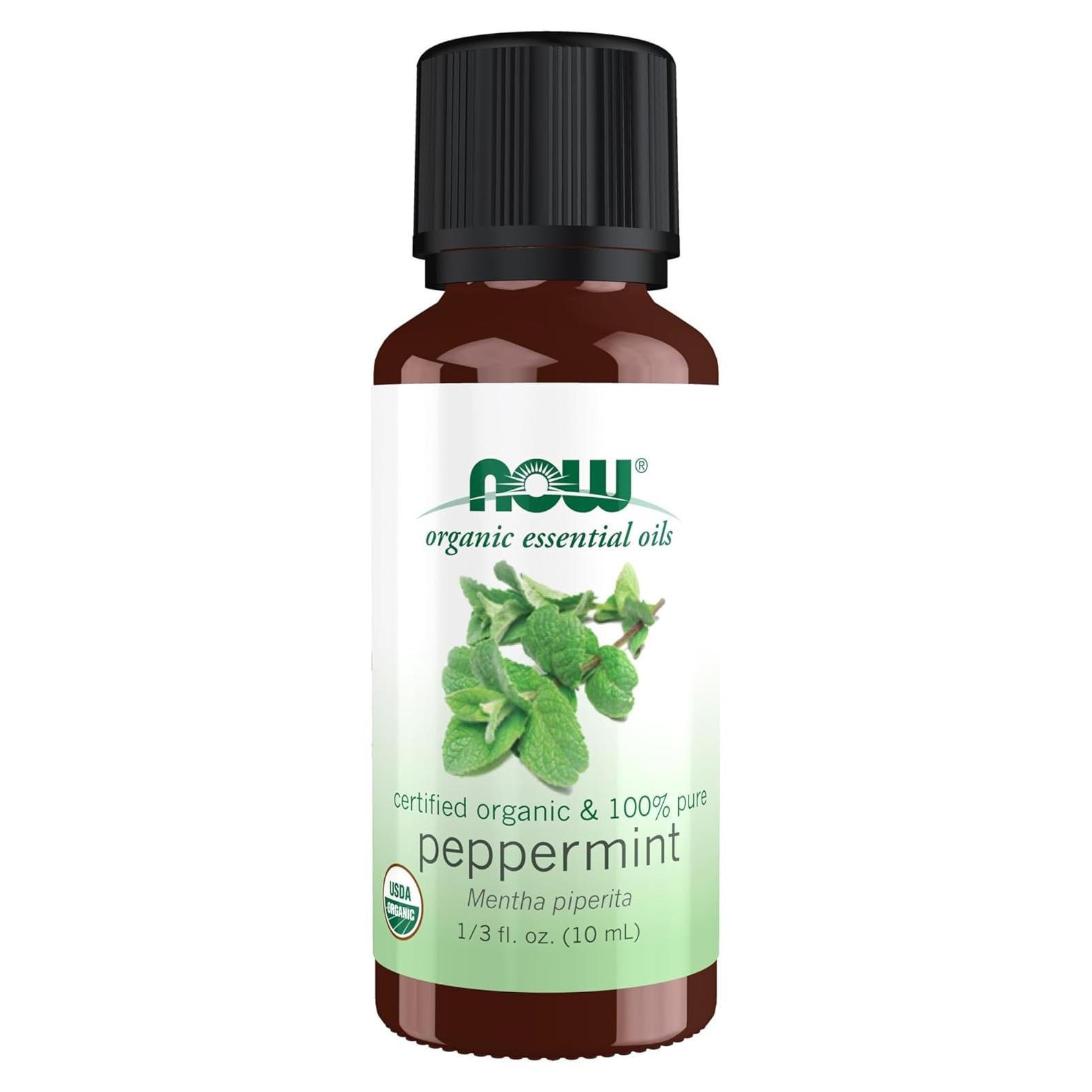 Aceite Esencial de Menta Orgánica NOW 29.57 ml - 100% Puro