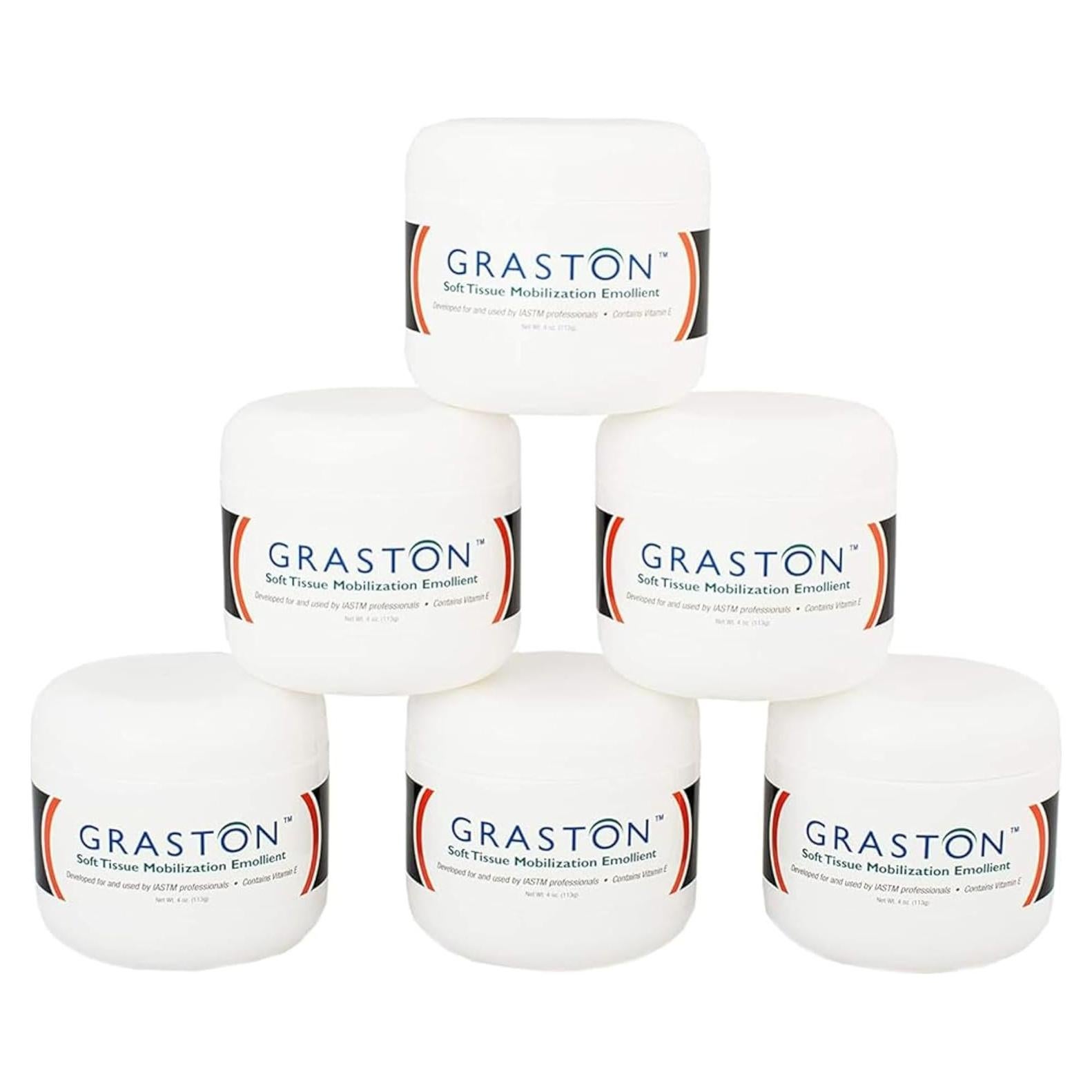 Emoliente Graston con Vitamina E 113g - Crema de Masaje 6 Unidades