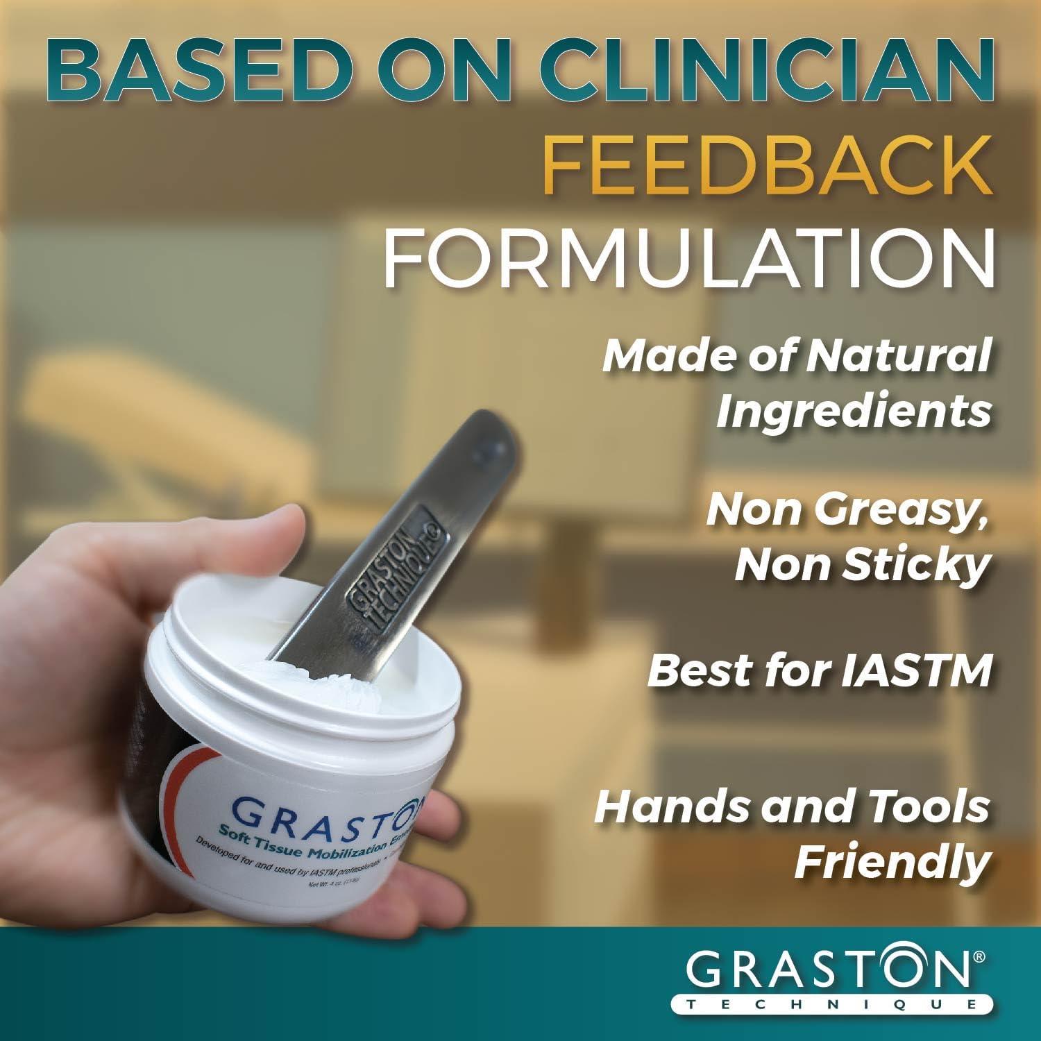 Emoliente Graston con Vitamina E 113g - Crema de Masaje 6 Unidades