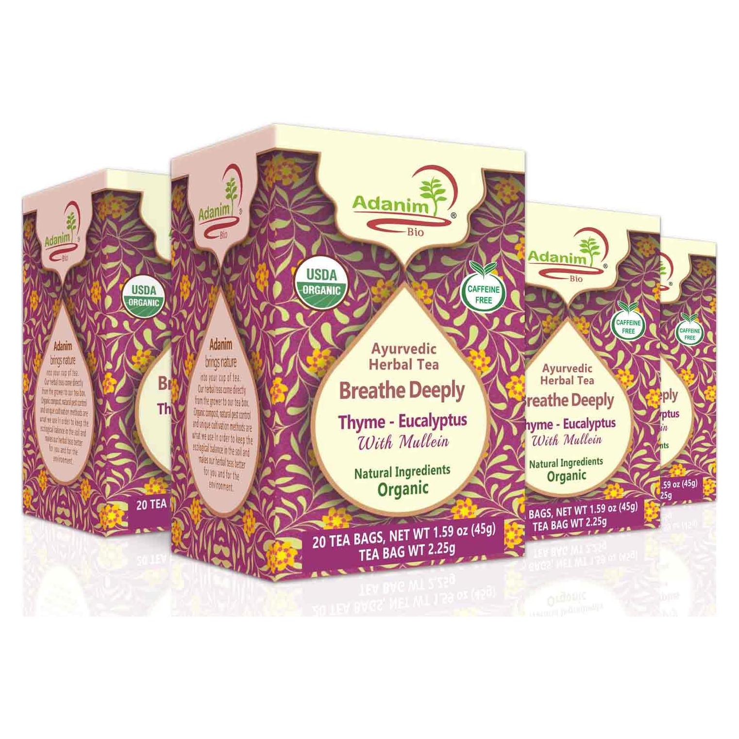 Té de Eucalipto Bio Adanim 20 Bolsitas Orgánicas Sin Cafeína
